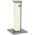 Load image into Gallery viewer, Cat Scratching Post for Indoor Cats, 81cm Cat Scratcher, Vertical Full Scratcher with Natural Sisal Rope, Hanging Ball and Soft Plush, Grey
