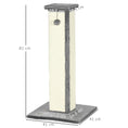 Load image into Gallery viewer, Cat Scratching Post for Indoor Cats, 81cm Cat Scratcher, Vertical Full Scratcher with Natural Sisal Rope, Hanging Ball and Soft Plush, Grey
