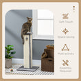 Load image into Gallery viewer, Cat Scratching Post for Indoor Cats, 81cm Cat Scratcher, Vertical Full Scratcher with Natural Sisal Rope, Hanging Ball and Soft Plush, Grey
