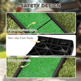 Load image into Gallery viewer, Folding Dog Ramp for Car, Truck, SUV, 61 Inches Portable Pet Ramp with Grass Surface, Non Slip with Raised Side Rails
