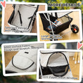 Load image into Gallery viewer, Dog Stroller, One-click Folding Pet Stroller with Cup Holder, 4 Wheels Travel Carrier w/ Brakes, 360° Swiveling Front Wheels, Storage Basket, for XS/Small Dogs Cats, Grey
