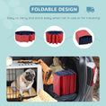 Load image into Gallery viewer, Foldable Dog Pool, 80 x 20 cm Pet Paddling Pool with Wood Board Support and Anti-Slip Bottom, Portable Doggy Paddling Pool for Garden and Outdoor Use, Red
