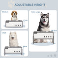 Load image into Gallery viewer, Raised Dog Bowls with Stand, 3 Height Adjustable Dog Feeding Storage Station with Slow Feeder Mat, 2 x 2000mL Stainless Steel Bowls for Medium to Extra Large Dogs - Grey
