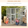 Load image into Gallery viewer, Large Outdoor Catio Enclosure, Weatherproof Cat House with Asphalt Roof,  Wooden Cat Patio Cage with 6 Balanced Platforms, 71" x 39" x 71", Grey
