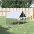 Load image into Gallery viewer, Chicken Run Galvanised Walk-in Chicken Coop Hen Poultry House Cage Rabbit Hutch Pet Playpen Garden w/ Water-Resist Cover, 3 x 2 x 2m
