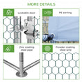 Load image into Gallery viewer, Chicken Run Galvanised Walk-in Chicken Coop Hen Poultry House Cage Rabbit Hutch Pet Playpen Garden w/ Water-Resist Cover, 3 x 2 x 2m
