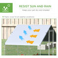 Load image into Gallery viewer, Chicken Run Galvanised Walk-in Chicken Coop Hen Poultry House Cage Rabbit Hutch Pet Playpen Garden w/ Water-Resist Cover, 3 x 2 x 2m
