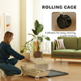 Load image into Gallery viewer, Guinea Pig Cage with Removable Pet Playpen, Waterproof Pad, Hay Feeder, Water Bottle, Food Dish, Hideaway, Balcony, Soft-Covered Ramp, Wheels, Small Animal Cage for Guinea Pig, Hedgehog
