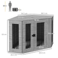Load image into Gallery viewer, 2 in 1 Dog Crate Furniture, Side Table Dog Kennel with Cushion, Large Door, for Medium Dogs - Grey
