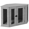 Load image into Gallery viewer, 2 in 1 Dog Crate Furniture, Side Table Dog Kennel with Cushion, Large Door, for Medium Dogs - Grey
