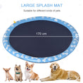 Load image into Gallery viewer, Dog Splash Pad, Pet Sprinkler Mat, Non-Slip Dog Paddling Pool, Foldable Outdoor Sprinkler and Splash Mat Water Play for Garden, Patio, Summer Fun, 170 cm
