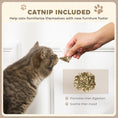 Load image into Gallery viewer, 2-in-1 Cat Scratcher, Cat Scratching Board with Organic Catnip, Cardboard Lounge for Indoor Cats, 29.5 x 56 x 26cm, Brown
