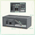 Load image into Gallery viewer, Wooden Hamster Cage, Small Animal Cage with Sliding Tray, Openable Top, Hut, Exercise Play House for Syrian Hamsters, Grey
