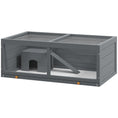 Load image into Gallery viewer, Wooden Hamster Cage, Small Animal Cage with Sliding Tray, Openable Top, Hut, Exercise Play House for Syrian Hamsters, Grey
