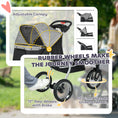 Load image into Gallery viewer, Luxury Pet Stroller Lightweight Dog Cat Travel Carriage with 3-Rubber Wheels, One-click Folding Design, Adjustable Canopy, Zippered Mesh Window Door, Grey
