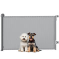 Load image into Gallery viewer, Retractable Stair Gate for Dogs, Pet Gate, Extends to 140 cm Wide & 93 cm Tall, One Handed Operation, for Stairs, Hallways, Doorways, Indoor and Outdoor, Grey

