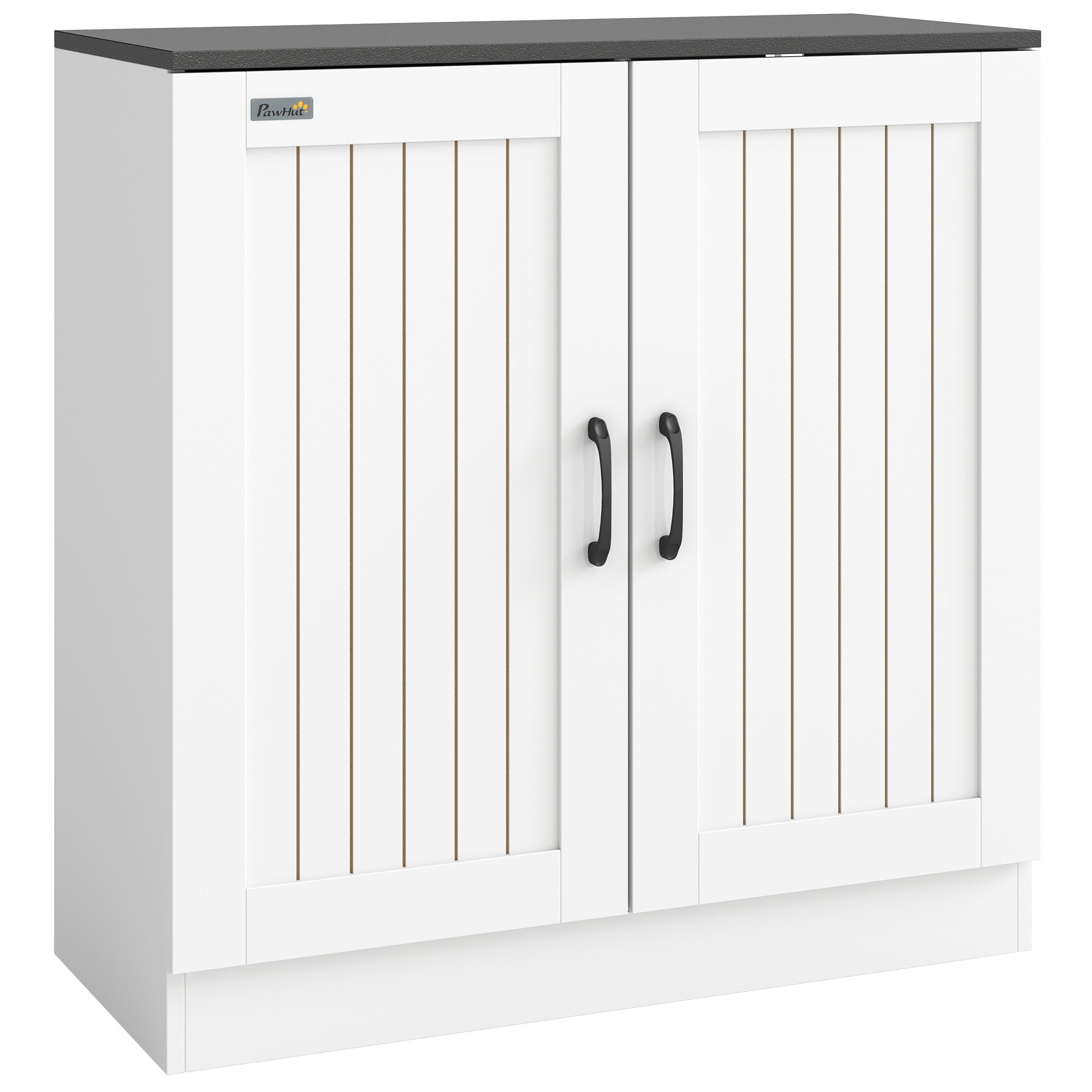 Fish Tank Stand, 20-29 Gallon Aquarium Stand with Power Outlets, Cabinet Storage and Anti-Tip Kit, Wooden Aquarium Cabinet for Home, Living Room, 78 x 35 x 80 cm, White