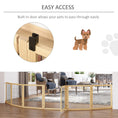 Load image into Gallery viewer, Wooden Pet Gate, Dog Safety Barrier, Freestanding Foldable Fence, w/ 6 Panels, 2 Support Feet, for House Doorway Stairs, Small & Medium Dogs, Natural Wood
