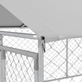 Load image into Gallery viewer, Outdoor Dog Kennel Dog Run with Waterproof, UV Resistant Cover for Medium and Large Sized Dogs, 13.1' x 7.5' x 4.9', Silver
