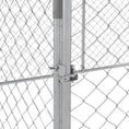 Load image into Gallery viewer, Outdoor Dog Kennel Dog Run with Waterproof, UV Resistant Cover for Medium and Large Sized Dogs, 13.1' x 7.5' x 4.9', Silver
