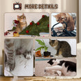 Load image into Gallery viewer, Cardboard Cat House with Scratcher, Catnip, TV-Shaped Cat Play House with Toy Mouse for Indoor Cats

