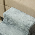 Load image into Gallery viewer, Dog Steps for Sofa, 3 Steps Dog Stairs, Pet Stairs, with Washable Plush Cover, for Small Breeds, Cats - Light Grey
