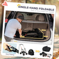 Load image into Gallery viewer, Pet Stroller, 3 in 1 Folding Dog Stroller Pram w/ 4 Wheels, Detachable Carrier, Storage Basket, Cup Holder, Safety Leashes, for Mini Dogs, Cats, Black
