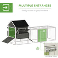 Load image into Gallery viewer, 137" Chicken Coop for 8-10 Chickens, Large Chicken House, Wooden Poultry Hen Cage with Nesting Box and Run for Backyard, Dark Gray
