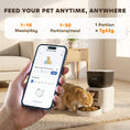 Load image into Gallery viewer, Automatic Cat Feeder with Camera, 2.4G WiFi, Smart APP Control 4L Pet Feeder 1-10 Meals with 2-Way Audio, Night Vision, Anti-Clogging, 10s Meal Call Back, Dual Power Supply, Detachable Clean
