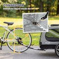Load image into Gallery viewer, Dog Bike Trailer, 2-in-1 Dog Wagon Pet Stroller for Travel with Universal Wheel Reflectors Flag, for Small and Medium Pets, Green
