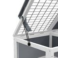 Load image into Gallery viewer, Tortoise House, Wooden Tortoise Table, Tortoise Enclosure with Wooden Lamp Holder, Openable Lids, Pull-Out Trays - Grey
