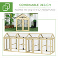 Load image into Gallery viewer, Large Chicken Run, Wooden Chicken Coop, Pet Playpen w/ Combinable Design - Natural Wood Finish
