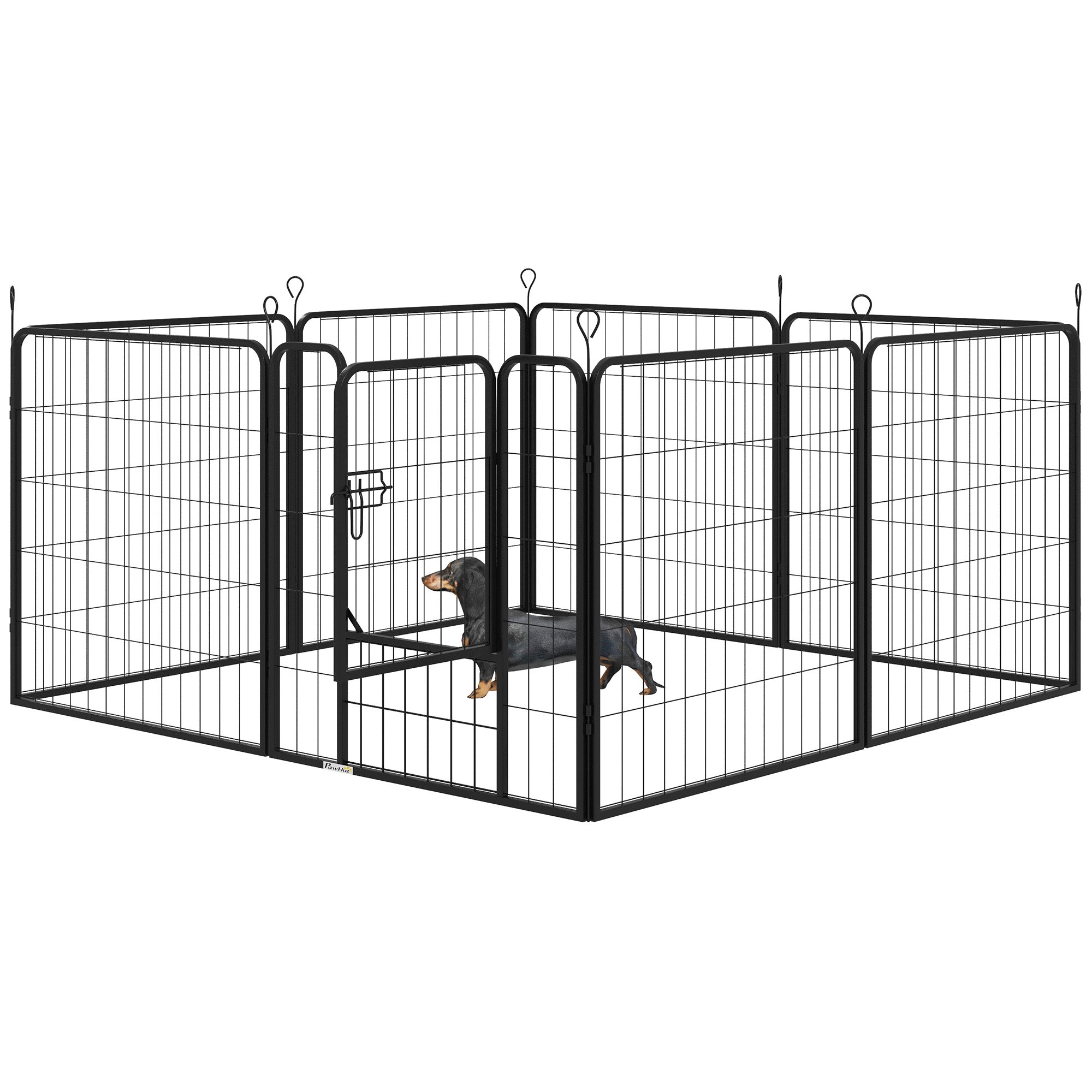 Dog Pen 8 Panels Puppy Pen Heavy Duty Pet Playpen for Indoor Outdoor for Dogs, Rabbits, Ducks 80cm High