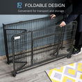Load image into Gallery viewer, Metal Dog Cage Kennel Locking Door & Wheels Removable Tray Openable Top For Extra Large Pets 125 x 76 x 81 cm
