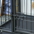Load image into Gallery viewer, Metal Dog Cage Kennel Locking Door & Wheels Removable Tray Openable Top For Extra Large Pets 125 x 76 x 81 cm
