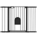 Load image into Gallery viewer, 30"-52" Extra Wide Pet Gate with Small Door, 35"H Dog Gate with Safety Gate Barrier, Stair Pressure Fit, Auto Close, Double Locking, for Doorways, Hallways, White
