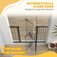 Load image into Gallery viewer, 30"-52" Extra Wide Pet Gate with Small Door, 35"H Dog Gate with Safety Gate Barrier, Stair Pressure Fit, Auto Close, Double Locking, for Doorways, Hallways, White
