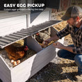 Load image into Gallery viewer, 147" Extra Large Chicken Coop, Wooden Hen House for 8-10 Hens, Outdoor Chicken House Poultry Hutch with Run, Pull-Out Tray, Nesting Box, Ventilated Windows, Ramp for Rabbit Duck, Gray
