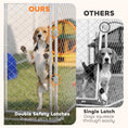 Load image into Gallery viewer, Outdoor Dog Kennel Dog Run with Waterproof, UV Resistant Cover, Dual Lock and Flexible Door for Small and Medium Sized Dogs, Chickens, Ducks, 7.5' x 7.5' x 5.6', Silver

