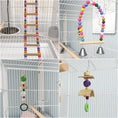 Load image into Gallery viewer, 52" Bird Cage for Budgies Cockatiels Canaries Lovebirds Finches with Rolling Stand, Toys, Removable Tray, Storage Shelf, White
