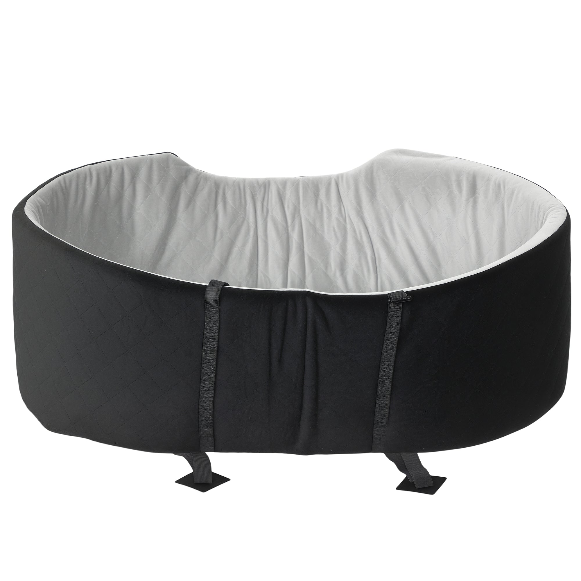 Dog Car Seat for Small Medium Pets, Dog Car Bed with Cushion and Safety Belt, Detachable and Washable Pet Bed for Puppy Under 33lbs, Black