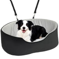 Load image into Gallery viewer, Dog Car Seat for Small Medium Pets, Dog Car Bed with Cushion and Safety Belt, Detachable and Washable Pet Bed for Puppy Under 33lbs, Black
