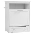 Load image into Gallery viewer, Pet Feeder Station, Dog Food Storage Container w/ Raised Dog Bowls, Hanger, for Food and Water - White
