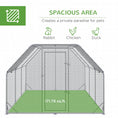 Load image into Gallery viewer, Large Chicken Coop Metal Chicken Run with Waterproof and Anti-UV Cover, Flat Shaped Walk in Fence Cage Hen House for Outdoor and Yard Farm Use, 1" Tube Diameter, 9.2' x 18.7' x 6.4'
