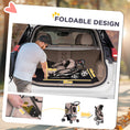 Load image into Gallery viewer, Pet Stroller for Small Miniature Dogs Cats Foldable Travel Carriage with Wheels Zipper Entry Cup Holder Storage Basket Brown
