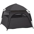 Load image into Gallery viewer, Foldable Dog Cat Tent, Portable Pet Playpen with Water-Resistant Oxford Cloth, Carry Bag, Exercise Tent for Extra Large Dog, Cat, Indoor Outdoor Use, Charcoal Grey
