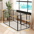 Load image into Gallery viewer, Dog Pen 6 Panels Puppy Pen Heavy Duty Pet Playpen for Indoor Outdoor for Dogs, Rabbits, Ducks 80cm High
