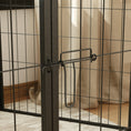 Load image into Gallery viewer, Dog Playpen, Wide 31.5"W Heavy-Duty Metal Puppy Play Pen, Pet Exercise Fences for Outside and Indoor, DIY Design with Door for Medium Dogs, 6 Panels, 31.5"H
