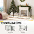 Load image into Gallery viewer, Dog Playpen, Wide 31.5"W Heavy-Duty Metal Puppy Play Pen, Pet Exercise Fences for Outside and Indoor, DIY Design with Door for Medium Dogs, 6 Panels, 31.5"H
