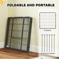 Load image into Gallery viewer, Dog Playpen, Wide 31.5"W Heavy-Duty Metal Puppy Play Pen, Pet Exercise Fences for Outside and Indoor, DIY Design with Door for Medium Dogs, 6 Panels, 31.5"H
